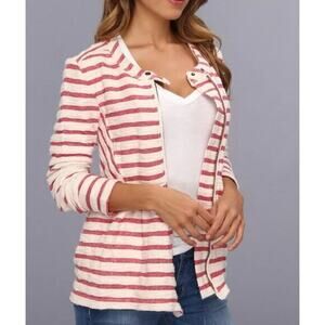 Free People STRIPED PEPLUM JACKET Women’s Size Small